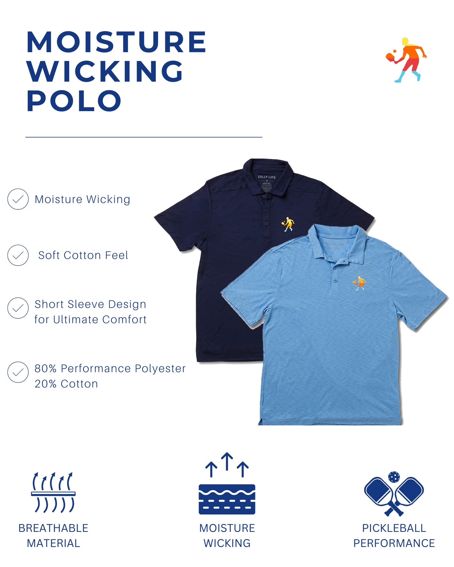 Moisture Wicking Polo